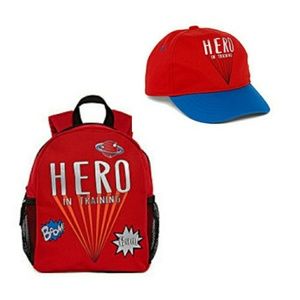 Toddler Hero In Training Hat and Backpack Set